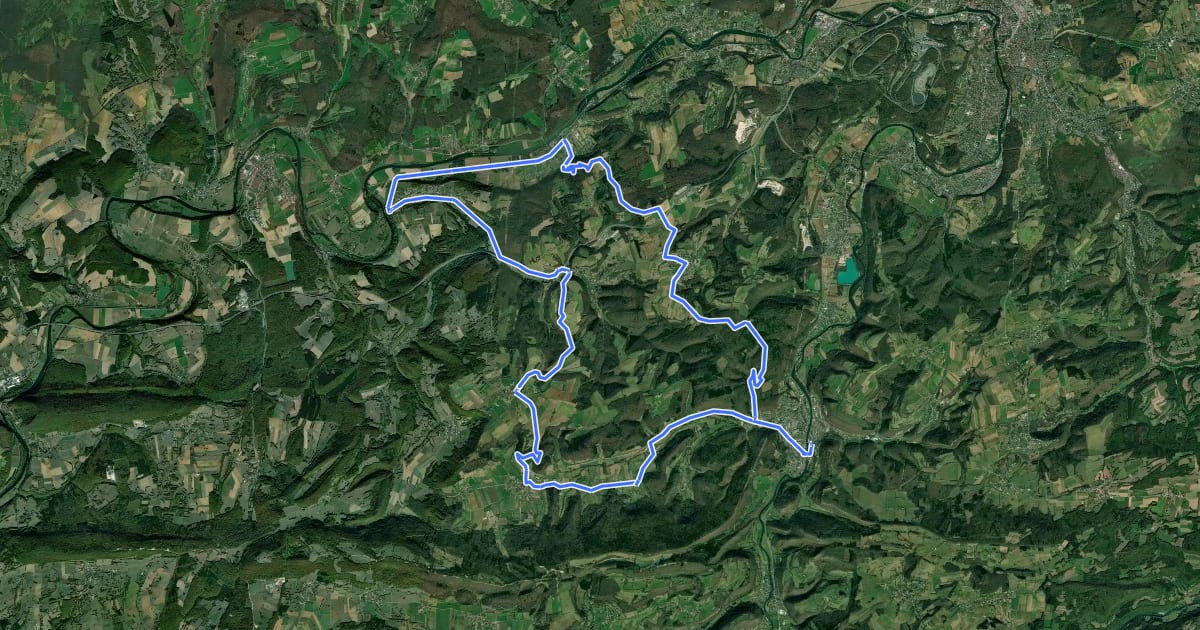 Маршрут A vélo dans l'agglo Circuit 10 на спутниковом снимке