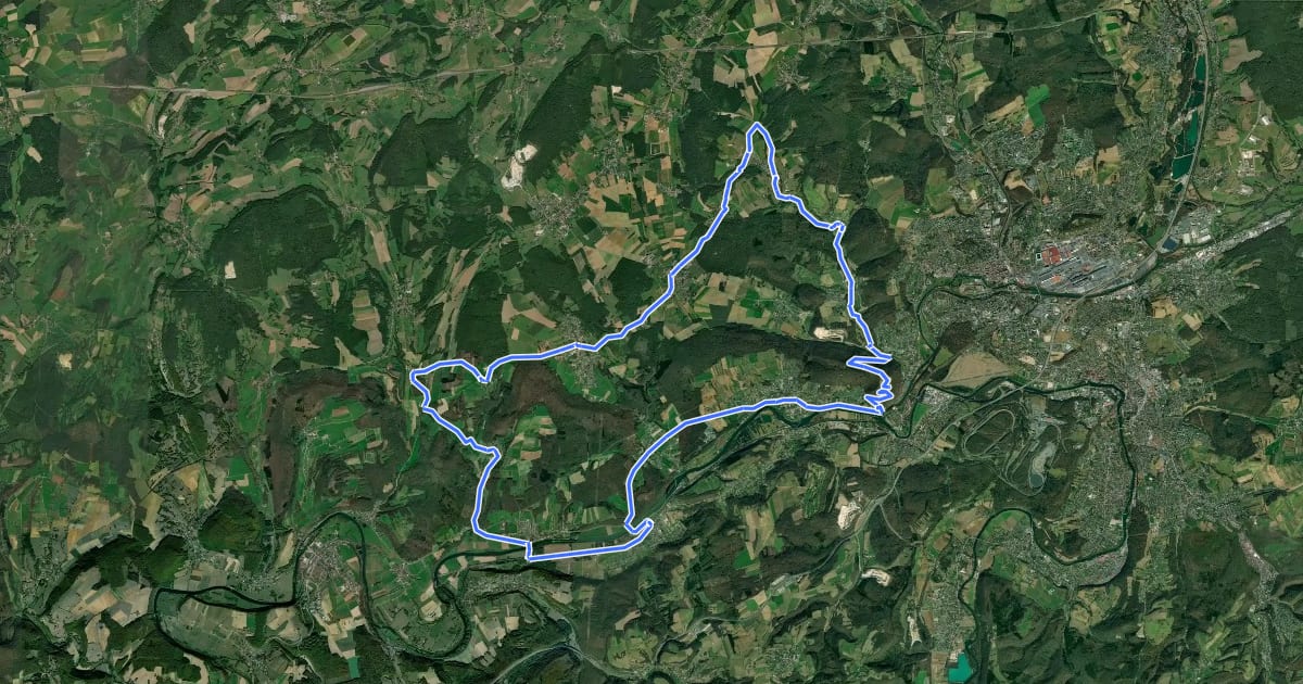 Маршрут A vélo dans l'agglo Circuit 11 на спутниковом снимке