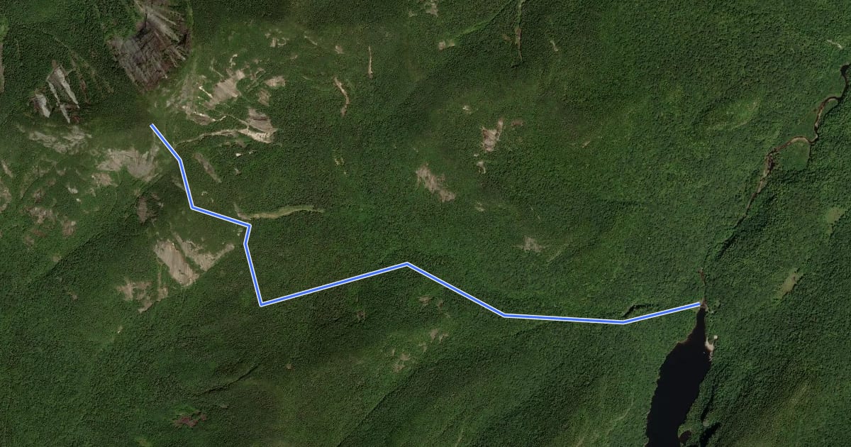 Маршрут A.W. Weld Trail на спутниковом снимке