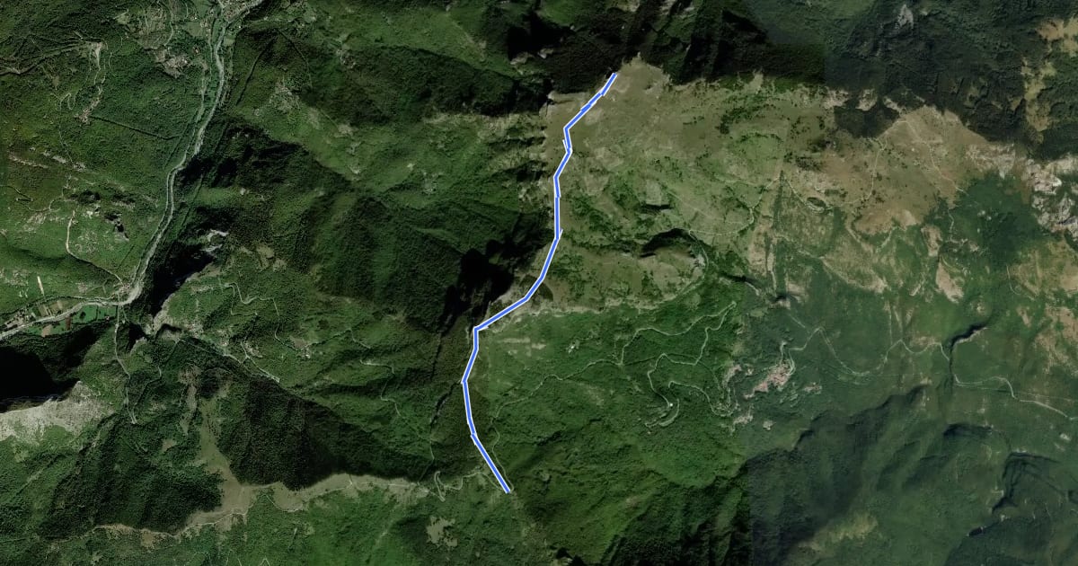 Маршрут A02 на спутниковом снимке