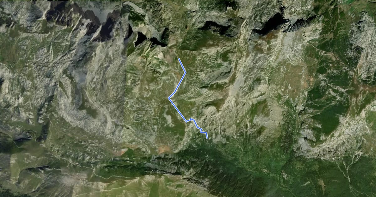 Маршрут A04 на спутниковом снимке
