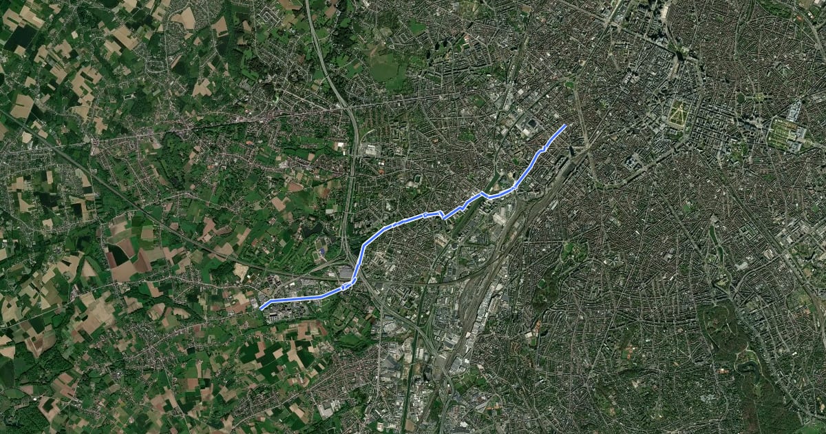 Маршрут A1 Itinéraire cycliste communal - Gemeentelijke fietsroute на спутниковом снимке