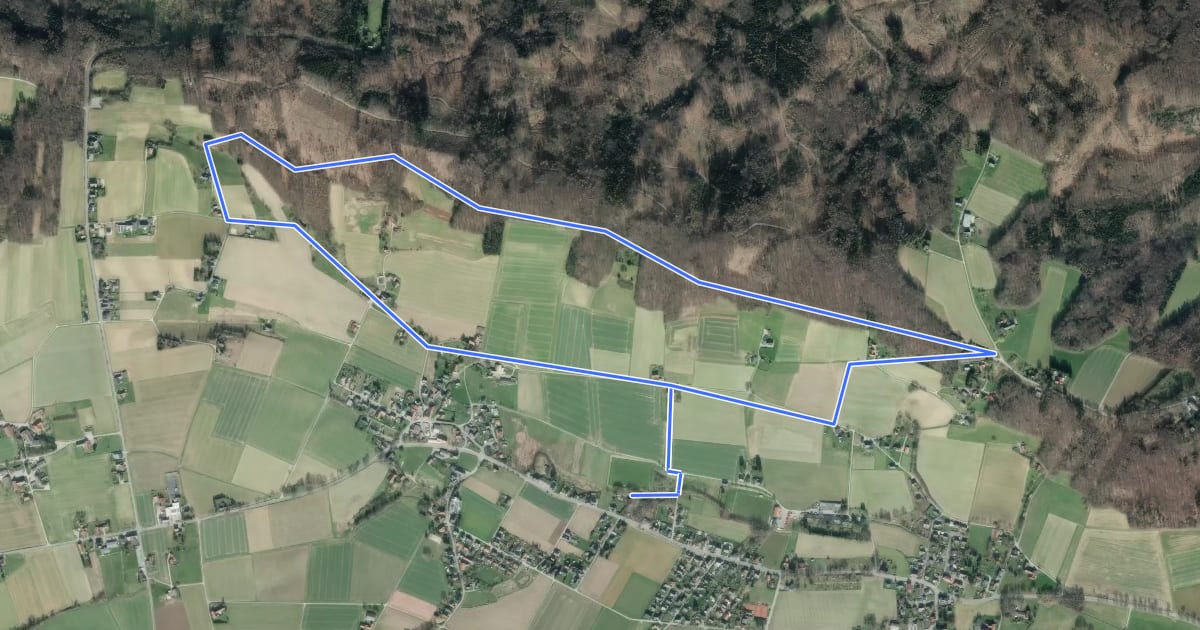 Маршрут A1 Preußisch Oldendorf-Eininghausen на спутниковом снимке