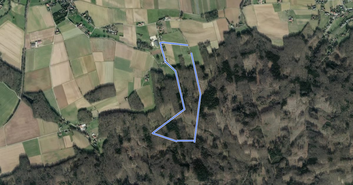 Маршрут A1 Preußisch Oldendorf-Holzhauser Berg на спутниковом снимке