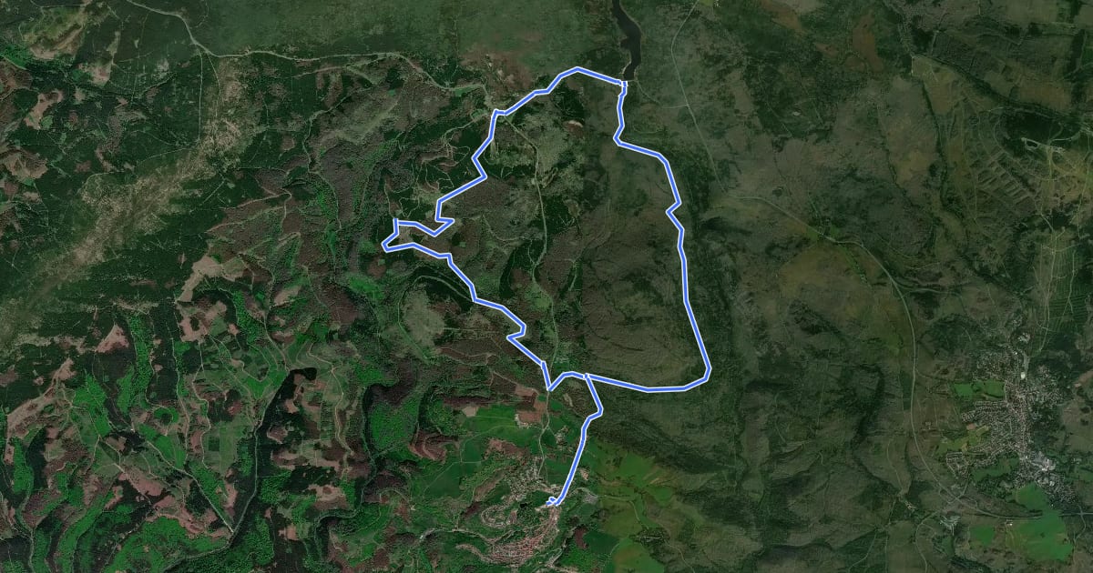 Маршрут A1 (Sonnenberg-Rundtour) на спутниковом снимке