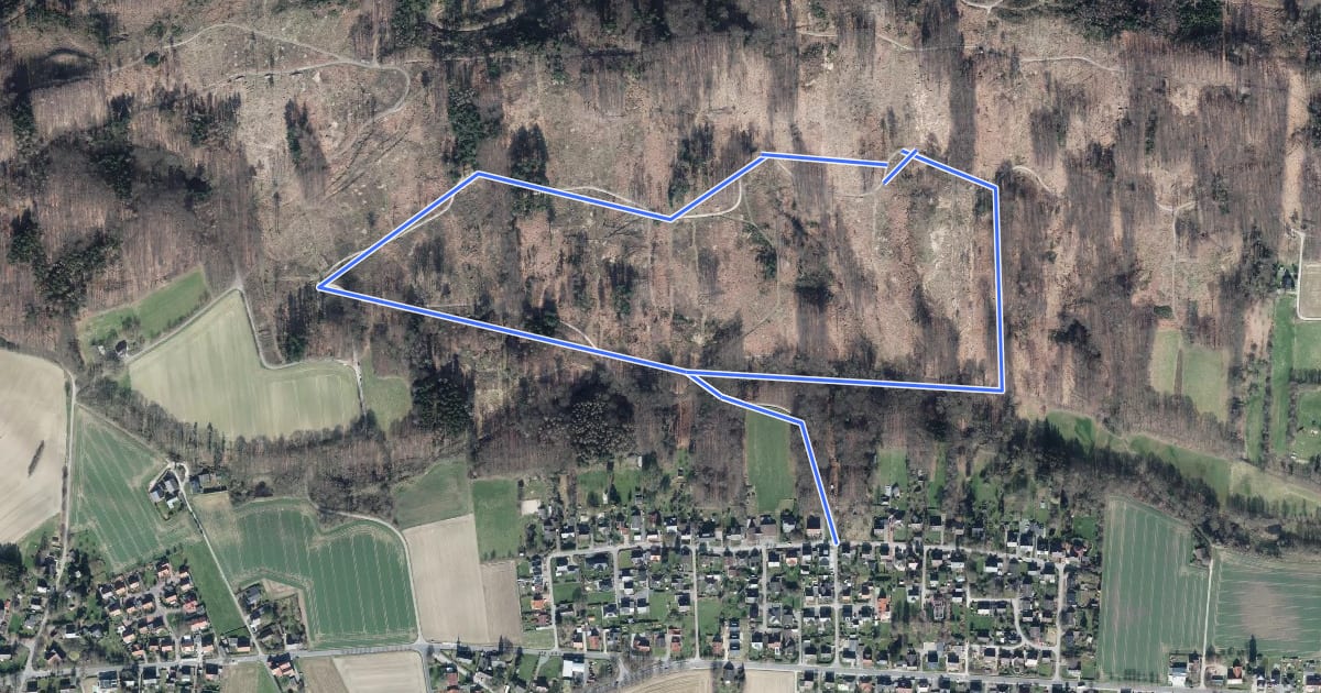 Маршрут A1 Wandergebiet Schwenningdorf на спутниковом снимке