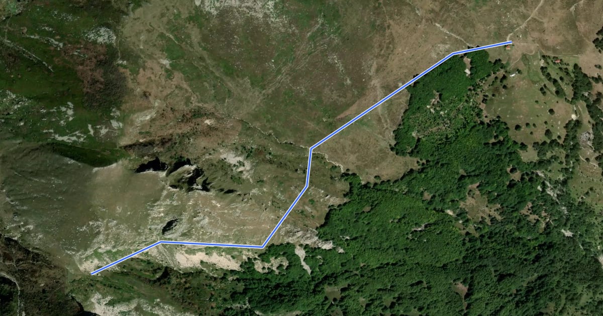 Маршрут A10A на спутниковом снимке