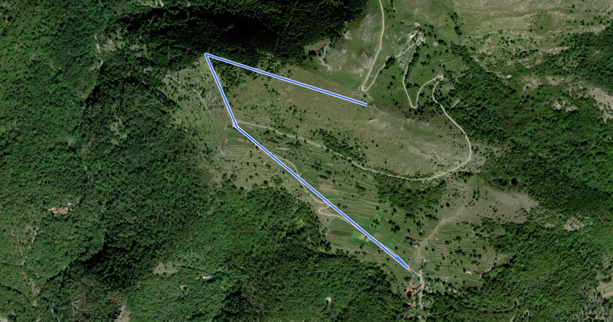 Маршрут A13A на спутниковом снимке
