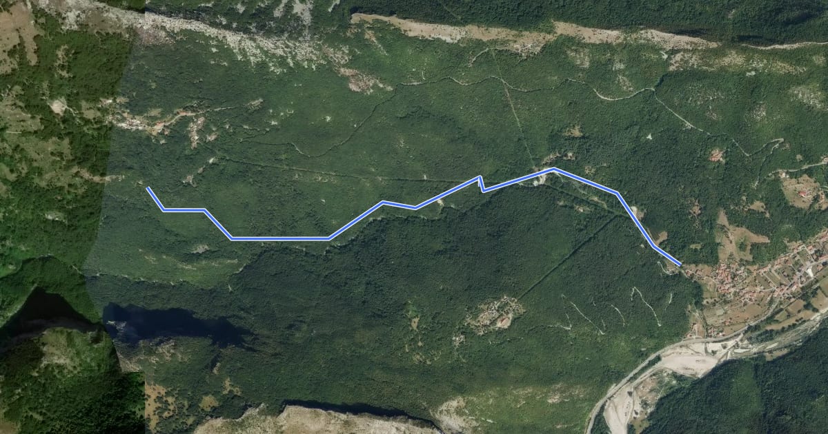 Маршрут A14 на спутниковом снимке