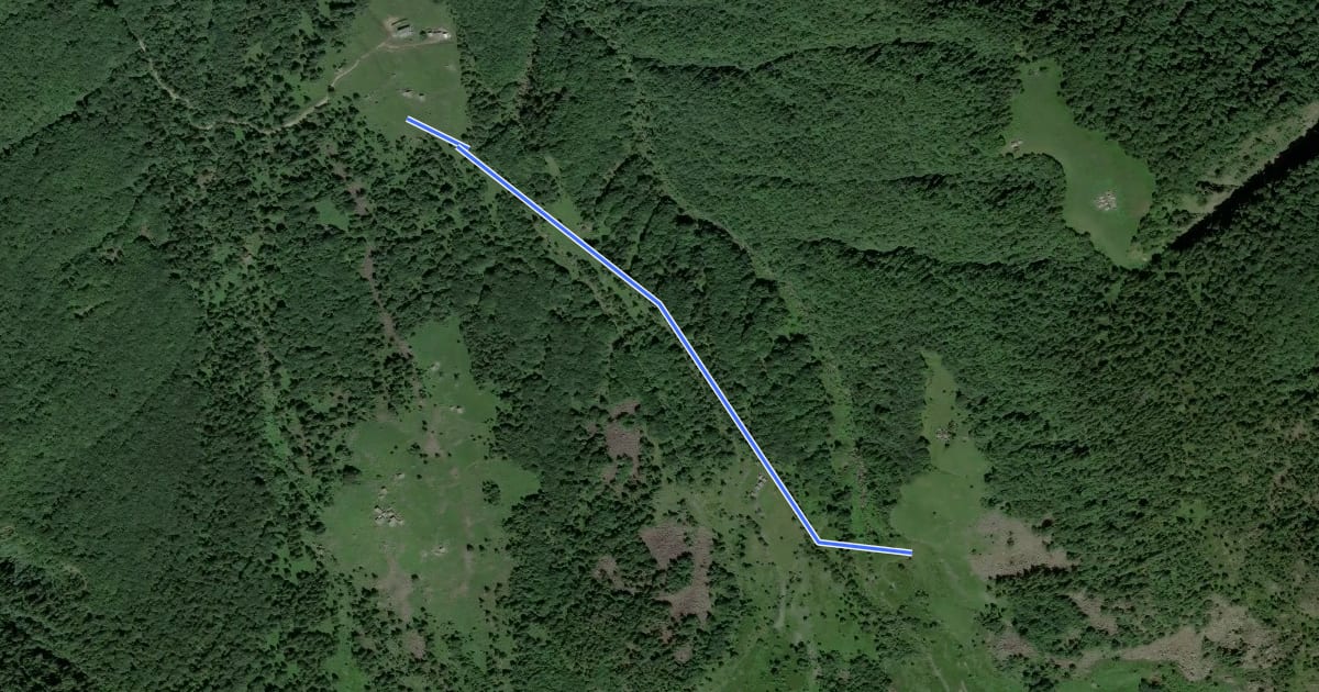 Маршрут A16a - bivo A16 Alpe Parpinasca - bivio A14 Alpe Campo на спутниковом снимке