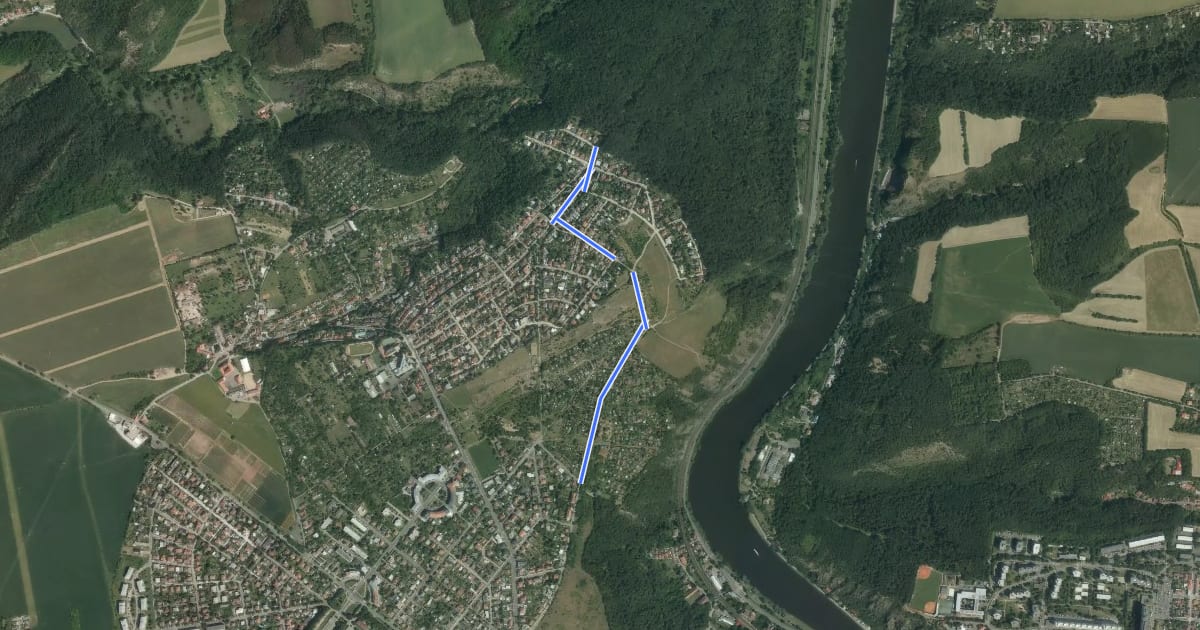Маршрут A181 на спутниковом снимке
