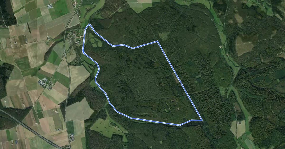 Маршрут A2 (Dalheim) на спутниковом снимке