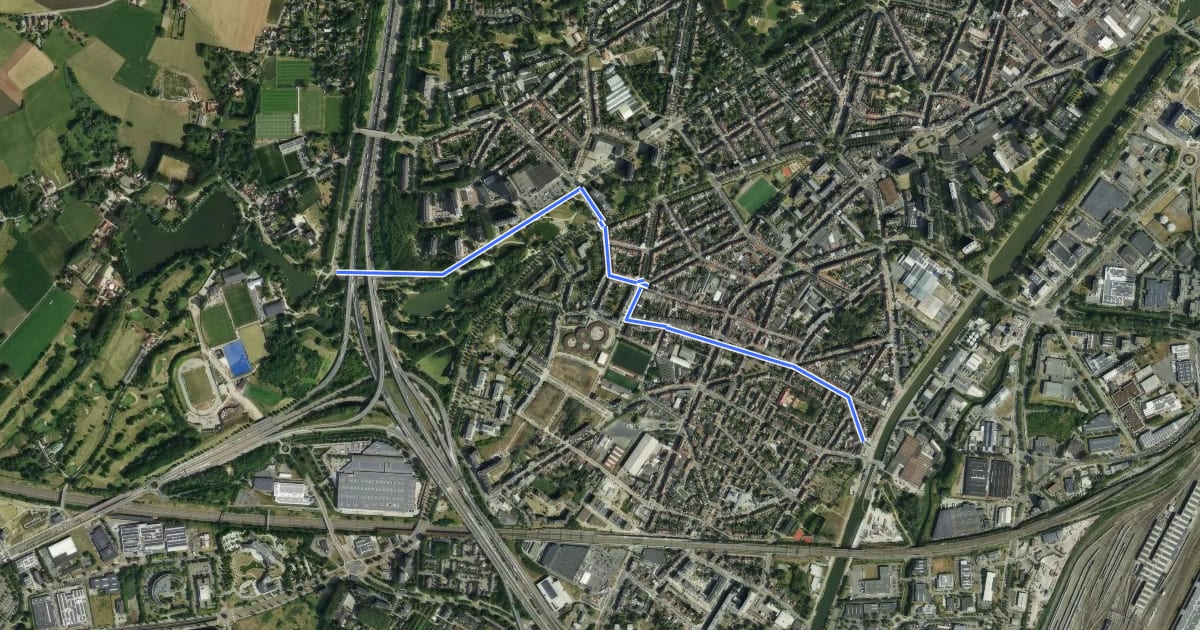 Маршрут A2 Itinéraire cycliste communal - Gemeentelijke fietsroute на спутниковом снимке
