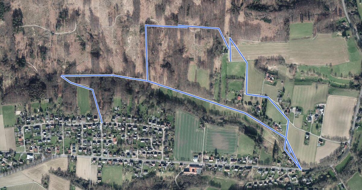 Маршрут A2 Wandergebiet Schwenningdorf на спутниковом снимке