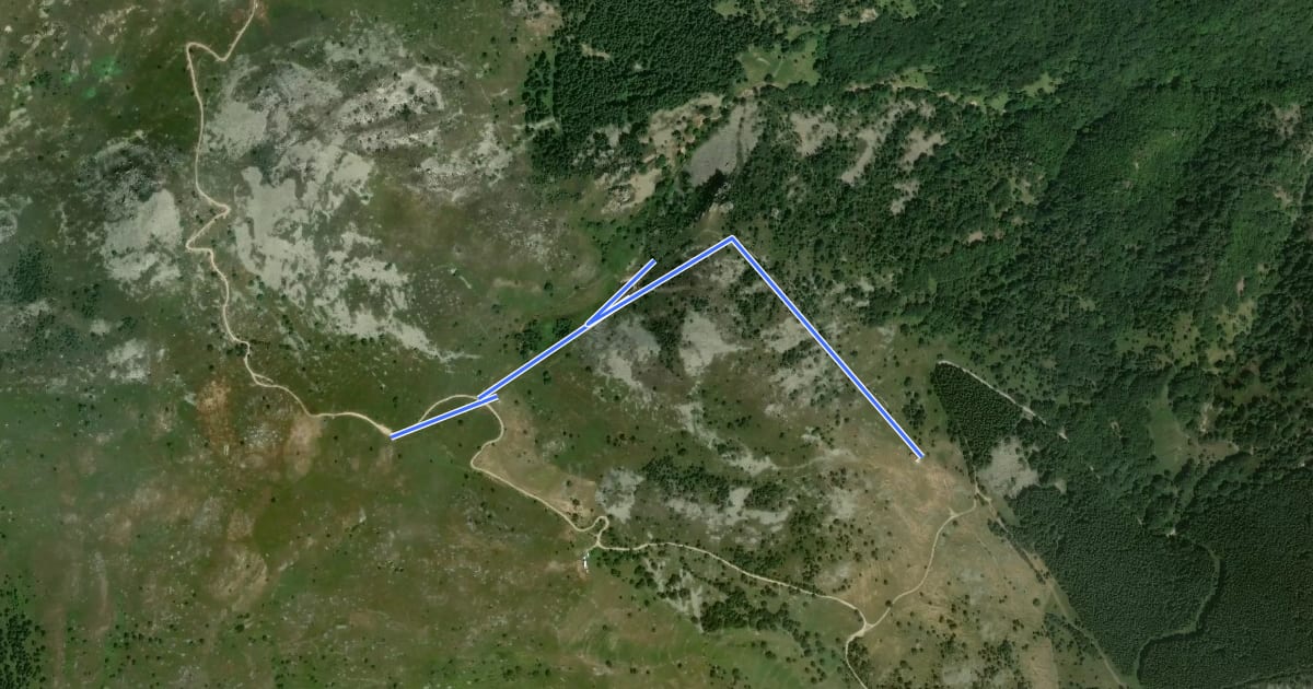 Маршрут A20A на спутниковом снимке