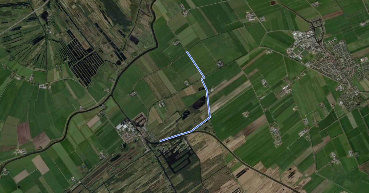 Маршрут A21-A30 на спутниковом снимке