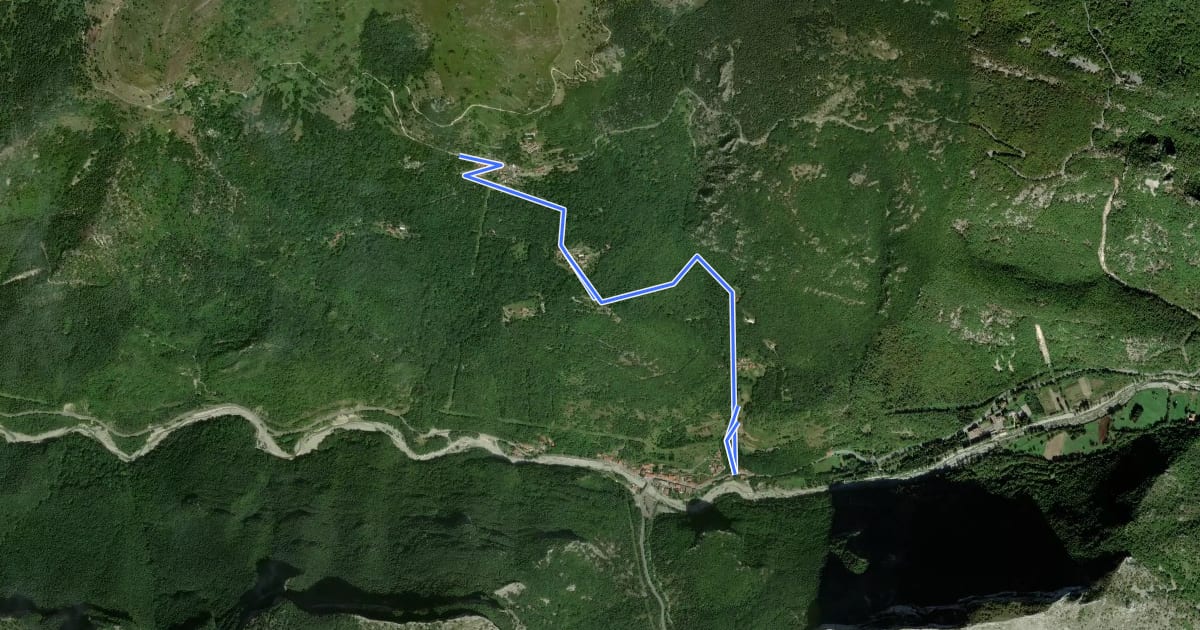 Маршрут A21A на спутниковом снимке