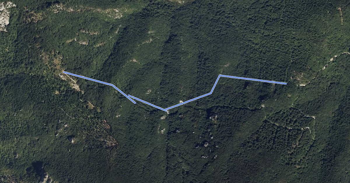 Маршрут A25A на спутниковом снимке