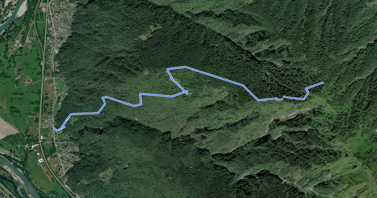 Маршрут A26 - Cuzzego località Carale - bivio A24 Pizzo Colla Bassa на спутниковом снимке