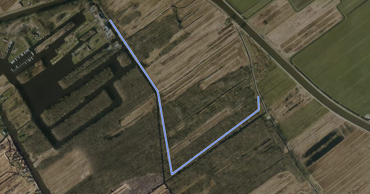 Маршрут A27-A28 на спутниковом снимке
