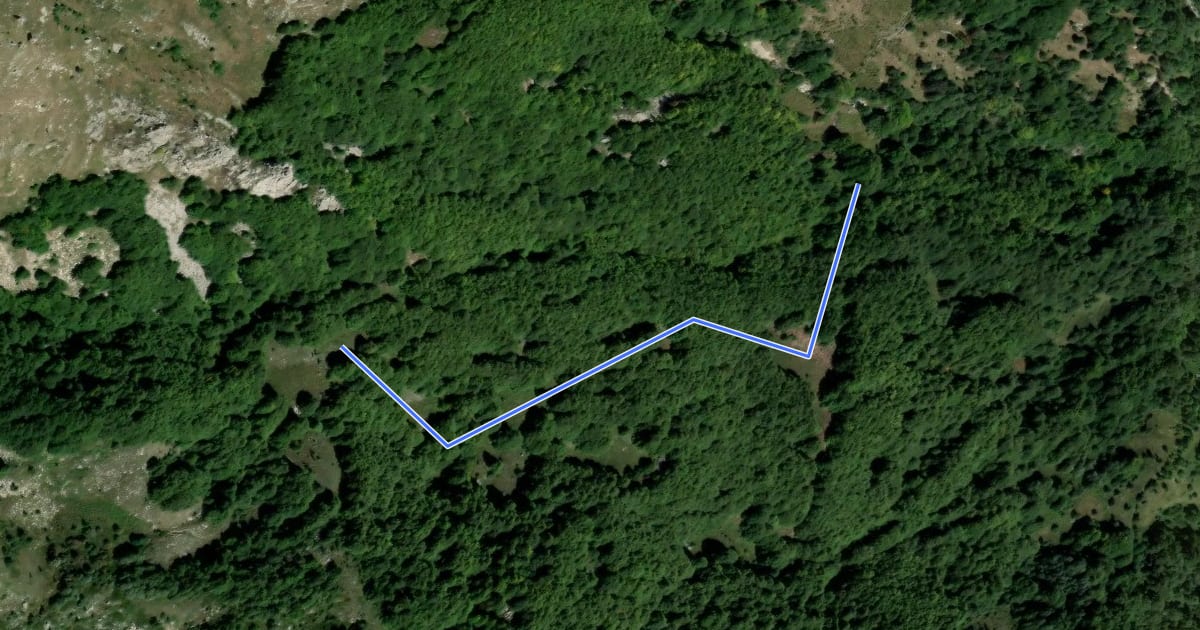 Маршрут A27B на спутниковом снимке