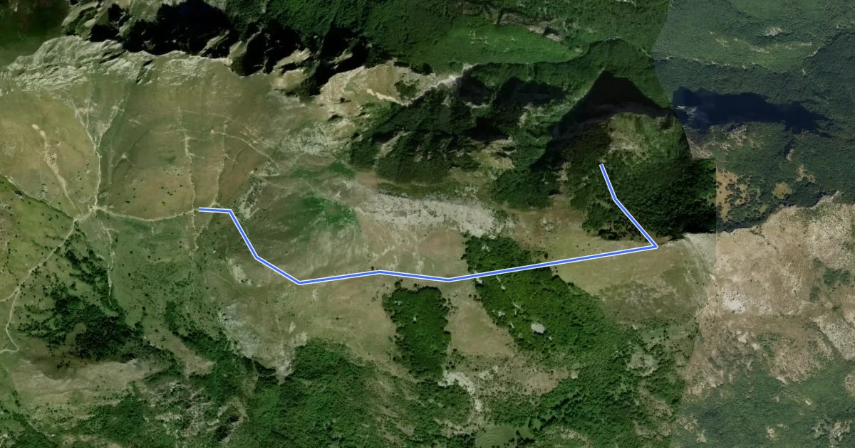 Маршрут A27C на спутниковом снимке