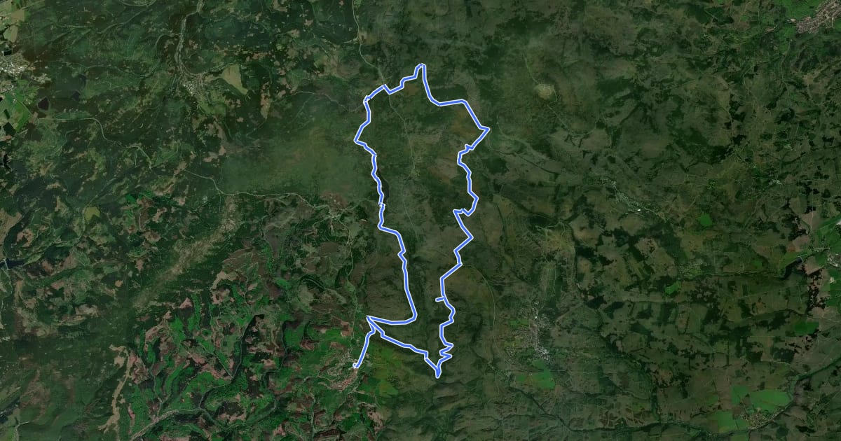 Маршрут A3 (Brockenblicks-Tour) на спутниковом снимке