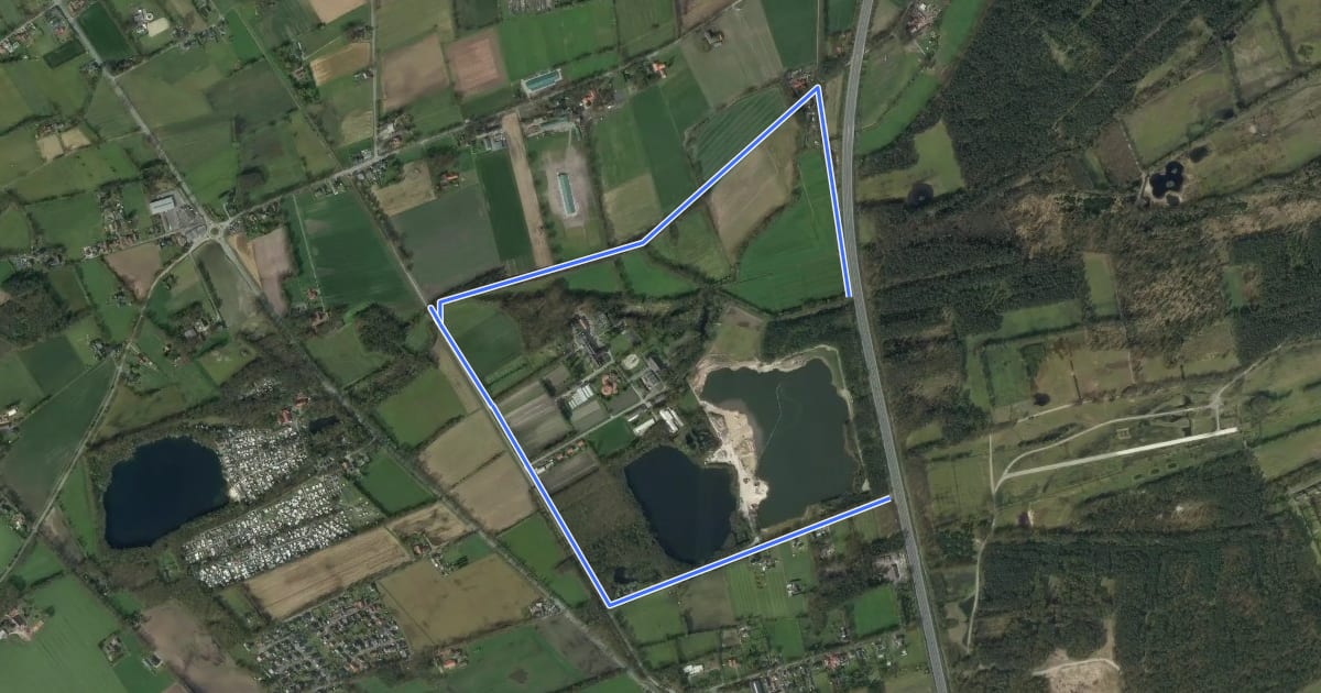 Маршрут A3 (Hövelhof) на спутниковом снимке