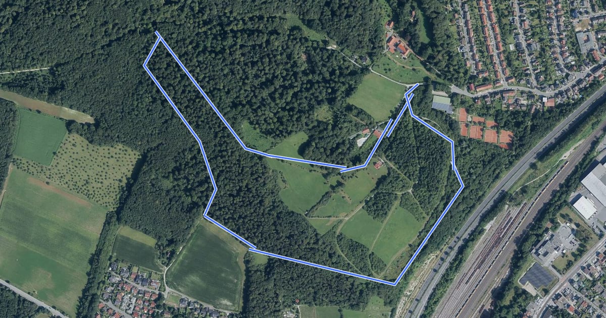 Маршрут A3 - Natur- und Kulturerlebnisweg Blömkeberg/Galgenheide на спутниковом снимке