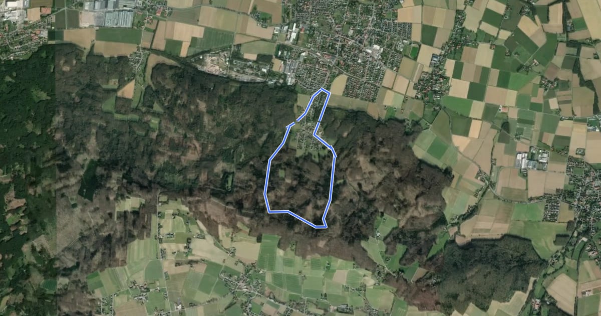 Маршрут A3 Preußisch Oldendorf на спутниковом снимке