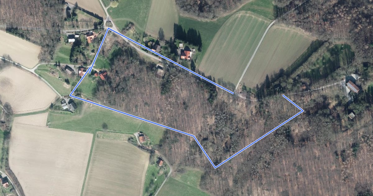 Маршрут A3 Preußisch Oldendorf-Eininghausen на спутниковом снимке