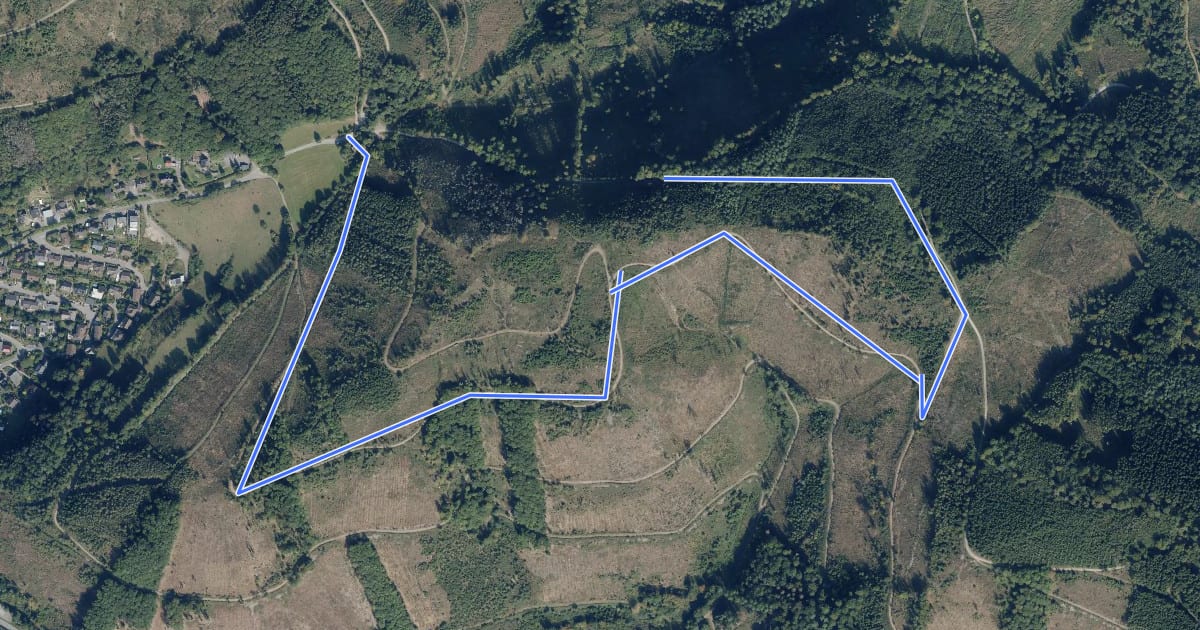 Маршрут [A3] Rundwanderweg Am Kloppe на спутниковом снимке