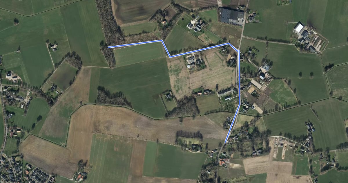 Маршрут A34-A57 на спутниковом снимке