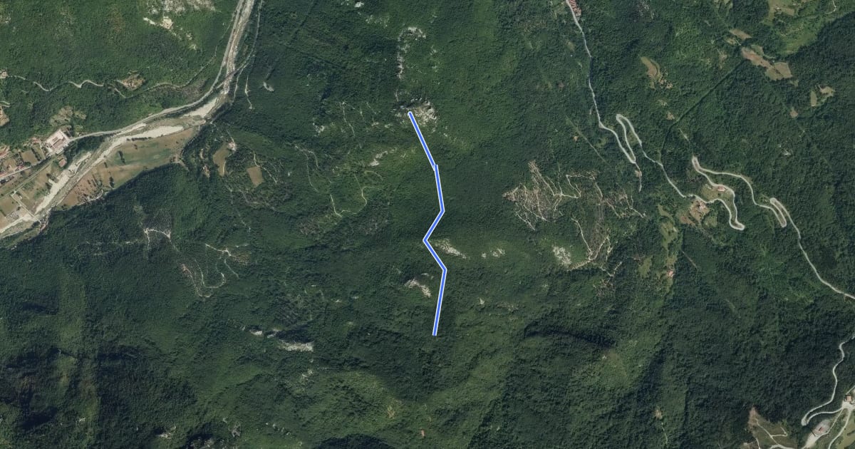 Маршрут A36A на спутниковом снимке