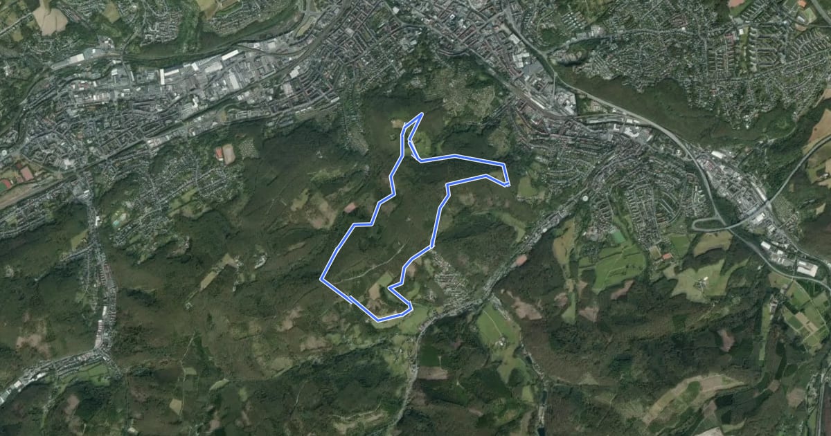 Маршрут [A4] Goldbergweg на спутниковом снимке