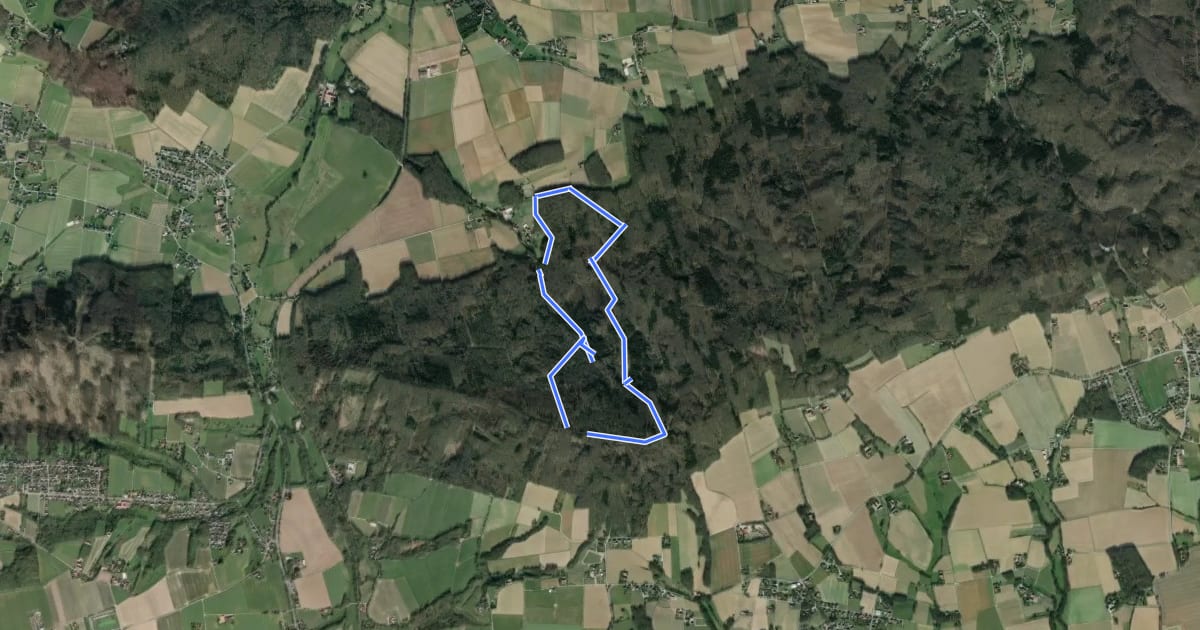 Маршрут A4 Preußisch Oldendorf-Holzhauser Berg на спутниковом снимке