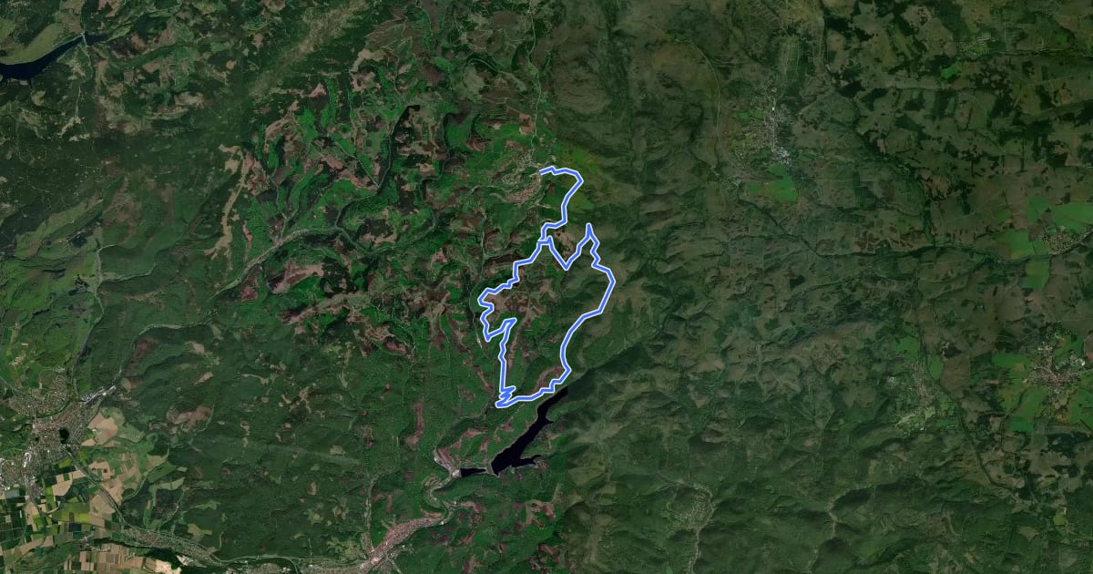 Маршрут A4 (Rundtour Eschenberg) на спутниковом снимке