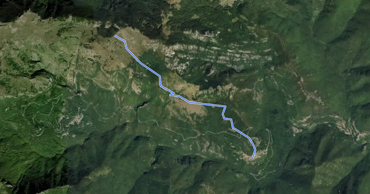Маршрут A43 на спутниковом снимке