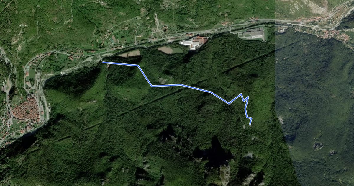 Маршрут A46B на спутниковом снимке