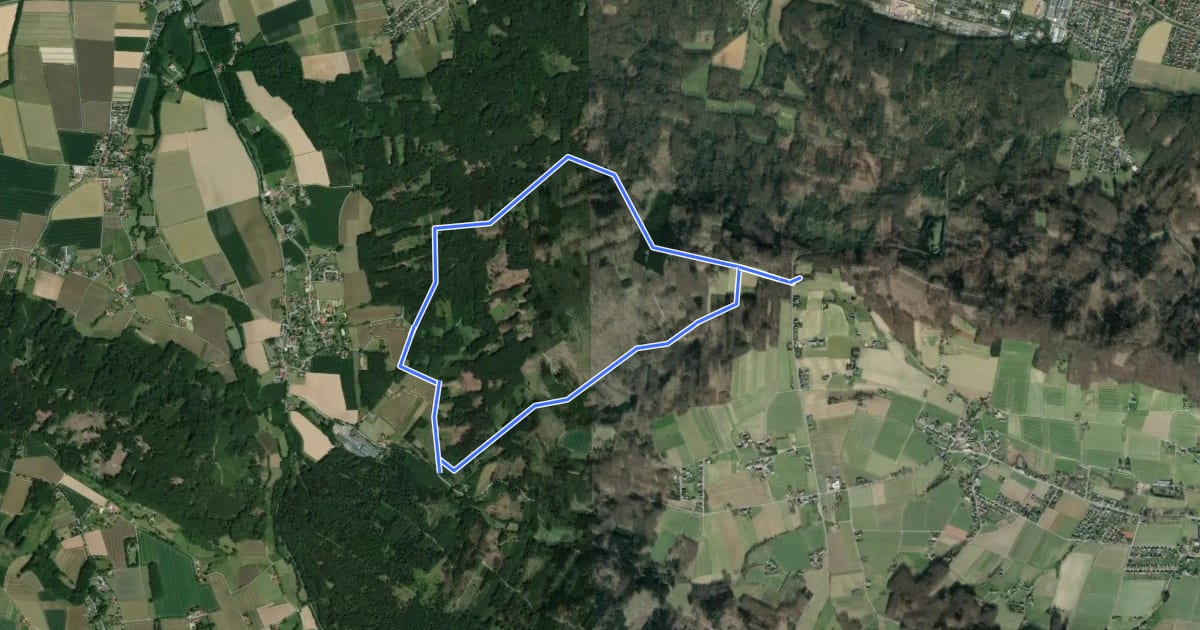 Маршрут A5 Preußisch Oldendorf на спутниковом снимке