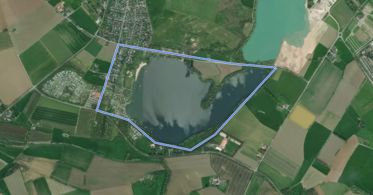 Маршрут A5 Wisseler See на спутниковом снимке