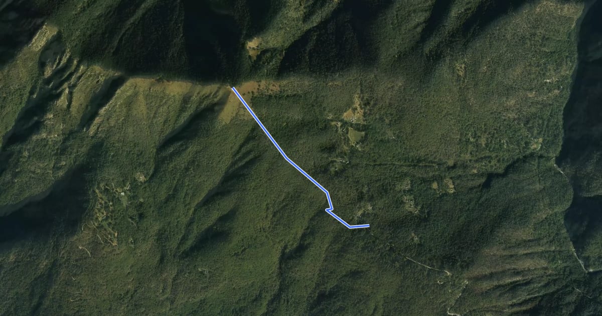 Маршрут A54a - Alpe Ruspesso - Monte Faiè на спутниковом снимке
