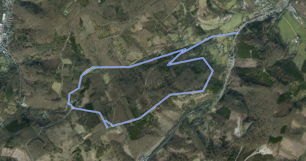 Маршрут [A6] Buscher Berg на спутниковом снимке