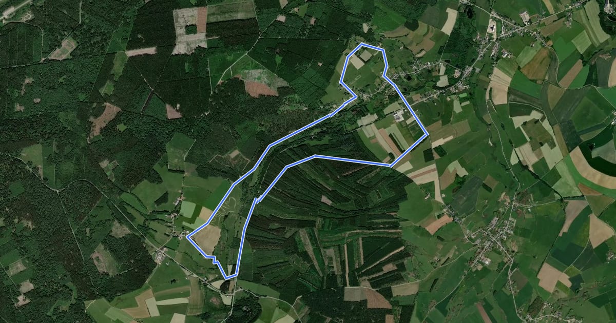 Маршрут A6. Promenade de Tonny на спутниковом снимке