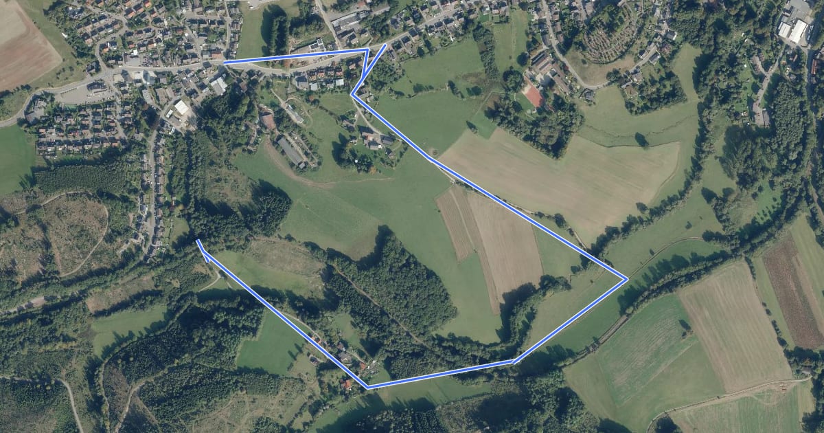 Маршрут [A8] Rundweg Ehringhausen - Dahlhausen на спутниковом снимке