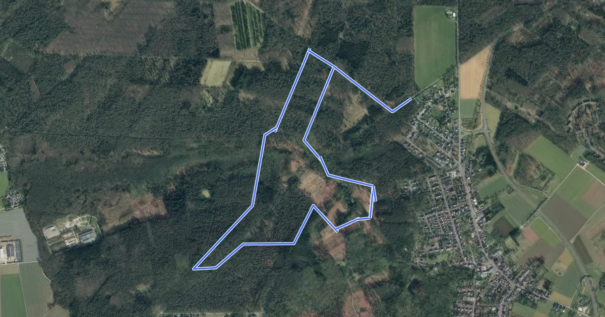 Маршрут A8 Schaagbachtal-Tour на спутниковом снимке