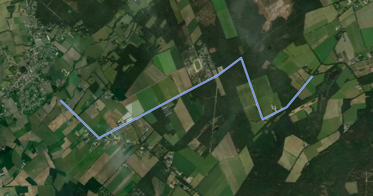 Маршрут Aa-valleiroute verkorting на спутниковом снимке
