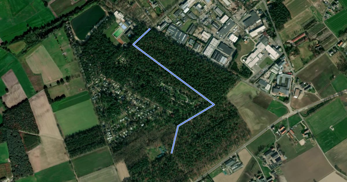 Маршрут Abeekvallei aanlooproute Goolderheide на спутниковом снимке