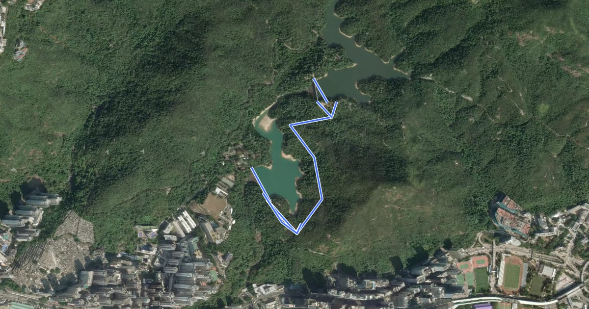 Маршрут Aberdeen Nature Trail на спутниковом снимке