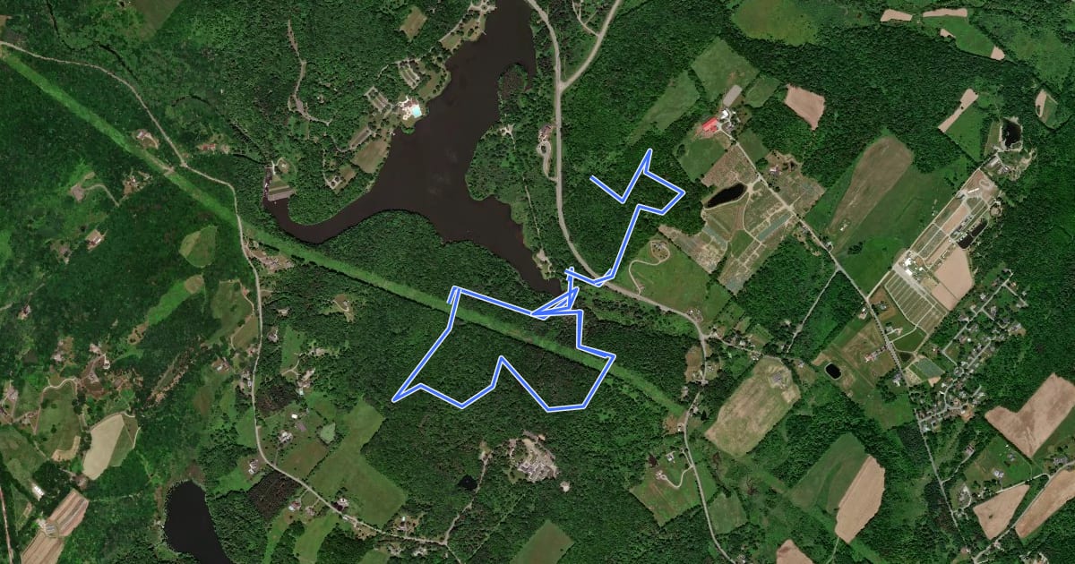 Маршрут Abington Trail на спутниковом снимке